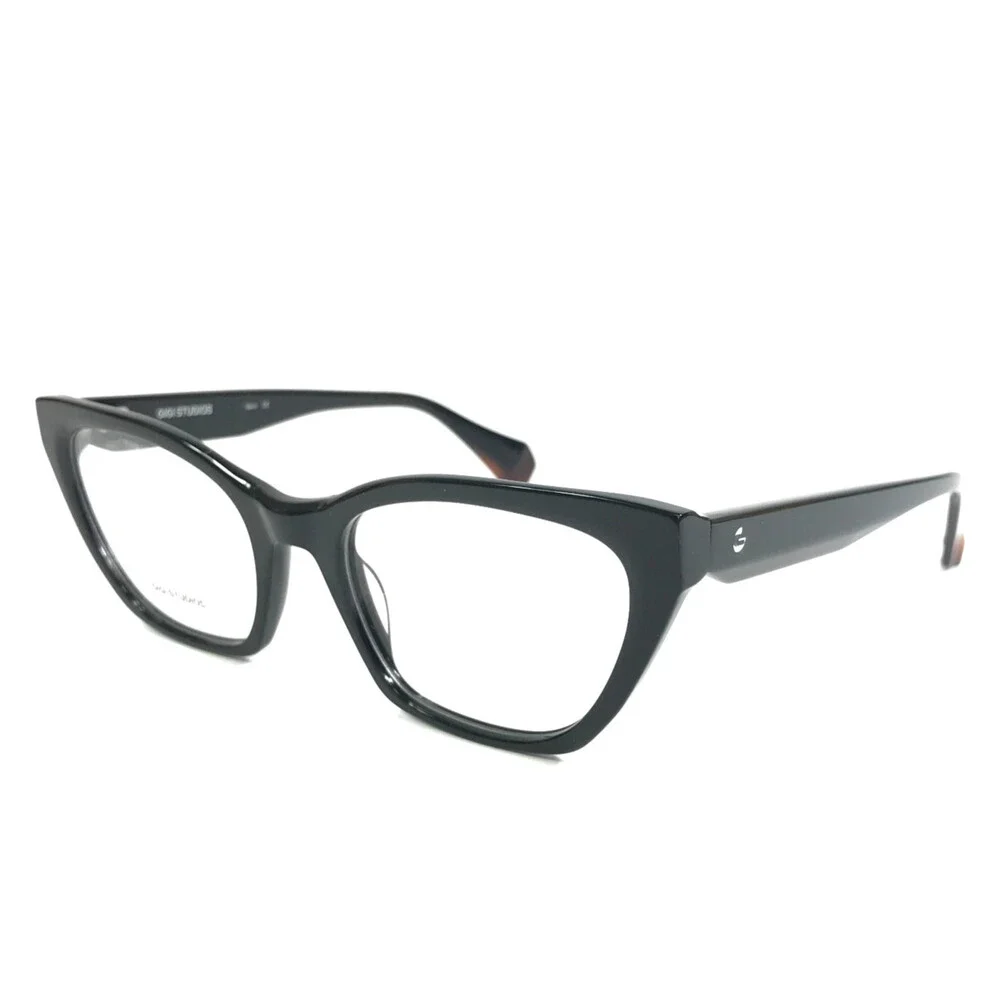 Gigi Studios Eyeglasses Frames ZARA GS1003/01O Black Cat Eye Full Rim 52-19-140